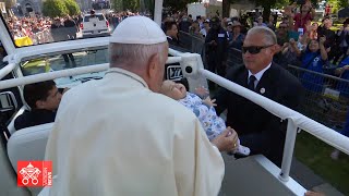 28 July 2022 exclusive images Vatican Media Pope Francis apostolic journey to Canada [upl. by Ahsrat]