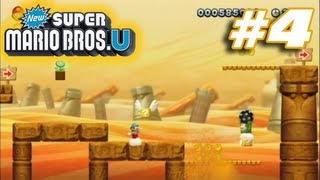 New Super Mario Bros U Playthrough  Part 4 [upl. by Nnylaf146]