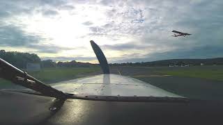 EDRK Koblenz airport Germany Taxiing and take off to EDFQ Allendorf Eder Germany [upl. by Ellednek]