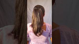 try this easy voluminous ponytail hairstyle hackhairstyle hair hairtutorial shorts ponytail [upl. by Fleck]