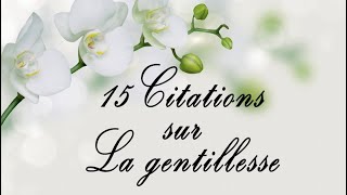 15 belles citations sur la gentillesse [upl. by Anneirda]