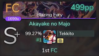 Live Tekkito  ELFENSJoN  Akayake no Majo Blazing Fury HD 9927 1 1st FC  osu [upl. by Attebasile363]