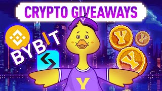 Crypto Giveaways In Action Binance BitGet amp ByBit Say YES To YesCoin [upl. by Tol]