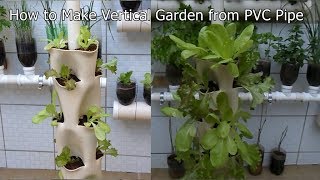 How to Make Vertical Garden from PVC Pipe [upl. by Rushing]