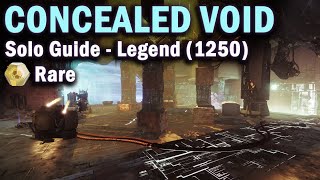 Concealed Void  Legend Lost Sector  Solo Guide  1250 Power  Destiny 2 Beyond Light [upl. by Naro]