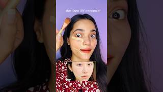 face lift amp sculpt concealer technique  Makeup Hacks shortstrendnowMakeup faceliftconcealer [upl. by Heuser]