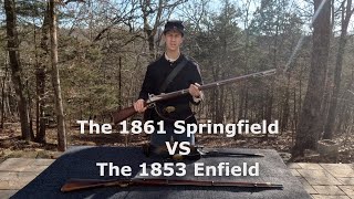 The 1861 Springfield VS The 1853 Enfield [upl. by Rebeca647]