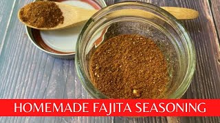 Fajita Seasoning RecipeGluten Free and Homemade [upl. by Mlohsihc]