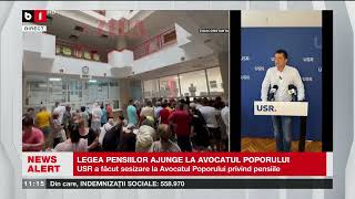 R MIRUȚĂ USR DECLARAȚIE DE PRESĂ DESPRE PENSIIȘtiri B1TV23 aug 2024 [upl. by Ashla]