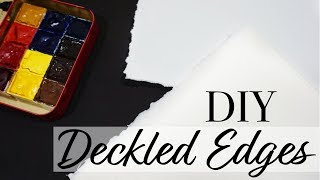 How To Get Deckled Edges on Watercolor Paper  Quick Tip Tuesday [upl. by Sabu]