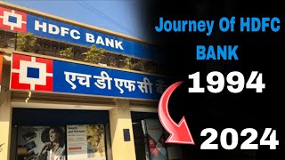 JOURNEY OF HDFC BANK  HISTORY OF HDFC BANK  HDFC BANK [upl. by Docilla]