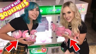 UNLIMITED SQUISHIES FROM THE CLAW MACHINE WITH LYSSY NOEL [upl. by Namajneb793]