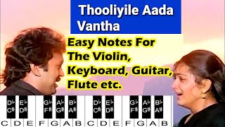 Thooliyile Aada Vantha Notes l Chinnathambi l Ilaiyaraaja l V4 Violin [upl. by Ades]