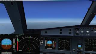 FSX FSLabs A320 TACS in Action Midair Collision Avoided [upl. by Latsyek]