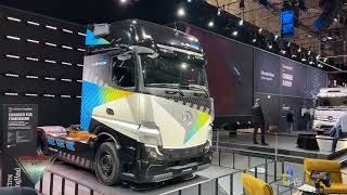 2024 Mercedes eActros LongHaul Walkaround at IAA Transportation 2022 Hannover Messe [upl. by Ettennyl]