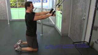 HOW TO DO Straight Arm Lat Pulldown with Resistance Bands [upl. by Breed]