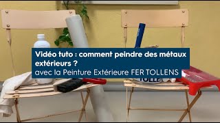 Tuto Tollens  comment peindre des métaux extérieurs [upl. by Ofori]