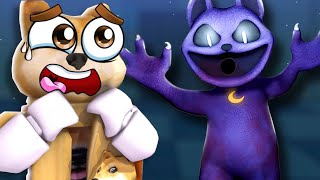 ENFRENTEI O GATO ROXO DO MAL CatNap  Roblox  Escape Catnap Smiling Critters [upl. by Anined331]