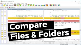 How to compare two files and folders in Windows 10  How to use WinMerge 2020  Merge files Folders [upl. by Shepperd]