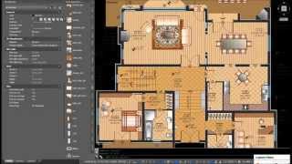 AutoFurniture for AutoCAD  Furnishing A House [upl. by Eade]