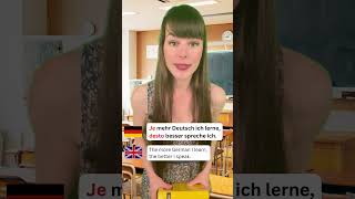 Je mehr ich lerne deutschkurs learngerman german lerndeutsch deutschlernen germancourse [upl. by Bonilla393]