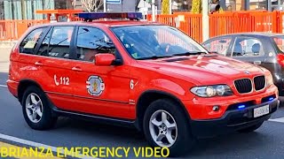 VVF Bmw X5 VCI Vigili del fuoco Bolzano in sirena  Einsatzfahrt ELW Berufsfeuerwehr Bozen [upl. by Atined]