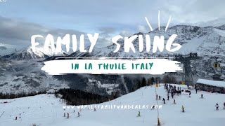 Run down of Crystal ski holiday to La Thuile Italy Plannibel apartments [upl. by Lancaster]