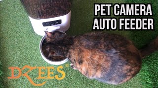 Sandpoy Automatic Cat Feeder With Camera  Cat Food Dispenser For Remote Feeding [upl. by Leighland810]