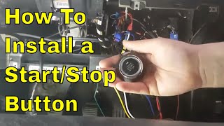 how to install a universal engine start stop button [upl. by Cirderf]