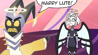 Adam Marries Lute Hazbin Hotel Comic Dub [upl. by Munt]