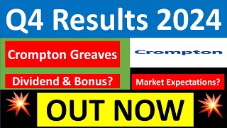 CROMPTON Q4 results 2024  CROMPTON results today  CROMPTON GREAVES Share News  CROMPTON Share [upl. by Leilamag748]