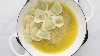 Ravioli with Lemony Pesto Sauce [upl. by Gitt]