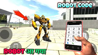 finally TRANSFORMER ROBOT KA CHEAT CODE AA GAYA  indian bike driving 3d new update [upl. by Aidiruy]