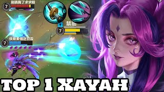 Wild Rift Xayah  Top 1 Xayah Gameplay Rank Challenger [upl. by Ludba]