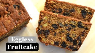 Eggless Fruit Cake with Buttermilk  Simple and Easy Recipe [upl. by Aerua]