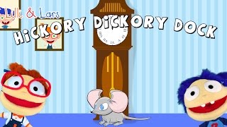 HICKORY DICKORY DOCK nursery rhyme with lyrics  animation rhymes and songs for children [upl. by Yodlem]