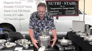 How to Stack Cook with NutriStahl Stainless Cookware on Regular or Magnetic Induction Stove [upl. by Nagram417]