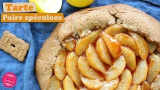 🍐 TARTE RUSTIQUE POIRE SPECULOOS  CONCOURS de RECETTE  🍐 [upl. by Nanaj]