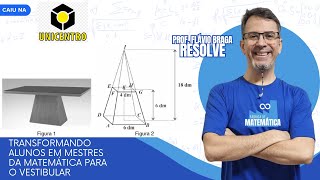 UNICENTRO 2023  Geometria Espacial  Tronco de pirâmide [upl. by Itsym51]