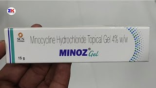 Minoz gel  Minocyline Hydrochloride gel  Minoz Gel Uses Benefits Dosage Review in Hindi [upl. by Alleuol]