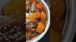 INSTANT POT KOREAN BEEF STEW  GALBIJJIM BEEF SHORT RIBS shorts [upl. by Leticia]