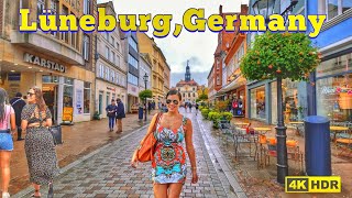 Lüneburg Germany  Walking tour in Lüneburg in Germany 4k HDR [upl. by Enihpled]