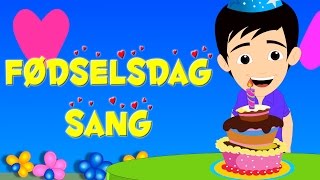 Fødselsdagssang  43 minutter af danske børn sange  Happy Birthday Song in Danish [upl. by Ettedo187]