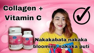 COLLAGEN  VITAMIN C  REVIEW   Nakakaputi  nakaka blooming  Ofw Taiwan Vlog [upl. by Manard]