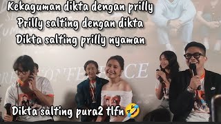 Baper dikta dan prilly latuconsina merasa nyaman film bolehkan sekali saja kumenangis gracia jkt48 [upl. by Gasperoni]