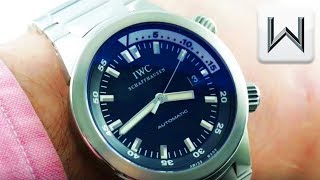 IWC Aquatimer Automatic Dive Watch IW354805 Luxury Watch Review [upl. by Lletram873]