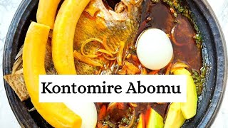 How to Make the Best Kontomire Abomu  Kontomire Abom  Perpetual Asiamah [upl. by Stanwinn]