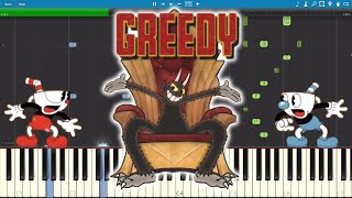 Cuphead Song  GREEDY  Piano Tutorial  Cover  OR3O ft Swiblet [upl. by Ritz]