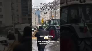 Acte 2 manifestation agricole 1 abonné  1 soutien pour l’agricole 🧑‍🌾tractor manifestation [upl. by Eimaraj454]