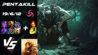 SUPPORT Pyke vs Leona PENTAKILL  NA Grandmaster Patch 1410 [upl. by Salvadore]